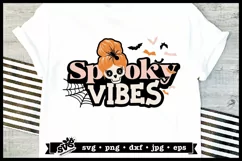 Spooky Vibes SVG | Halloween T-shirt SVG Product Image 1