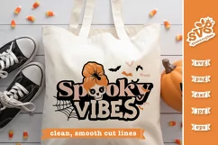 Spooky Vibes SVG | Halloween T-shirt SVG Product Image 2