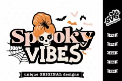 Spooky Vibes SVG | Halloween T-shirt SVG Product Image 5