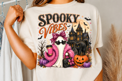 Spooky Vibes Halloween PNG, Glam Ghost Sublimation PNG Product Image 3