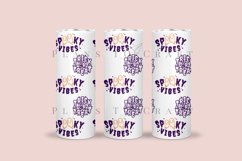 spooky vibes halloween skinny tumbler sublimation wrap with high resolution and transparant background are for 20oz and 30oz skinny tumbler