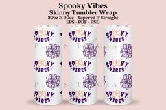 spooky vibes halloween skinny tumbler sublimation wrap with high resolution and transparant background are for 20oz and 30oz skinny tumbler