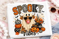 Spooky Vibes Highland Cow PNG Product Image 2