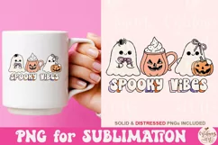 Spooky vibes png, glitter halloween png Product Image 2