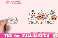 Spooky vibes png, glitter halloween png Product Image 4