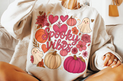 Spooky Vibes PNG, Halloween PNG, Pumpkin PNG, Fall PNG Product Image 2