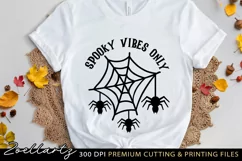 Halloween SVG PNG EPS DXF Spooky Boo T-shirt Mug Tote Bag Product Image 1