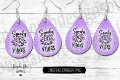 Spooky Vibes Halloween Teardrop Earring Png 2 Shape Styles Product Image 1