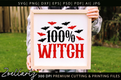 Spooky Witch SVG Cut File Funny Halloween T-shirt Mug Design Product Image 4