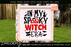 Spooky Witch Halloween SVG Funny Witchy T-shirt Mug Design Product Image 3