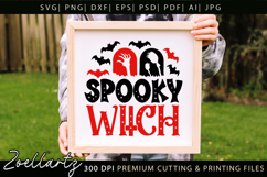 Spooky Witch SVG for Cricut Halloween T-shirt Mug Design Product Image 6