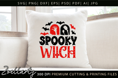 Spooky Witch SVG for Cricut Halloween T-shirt Mug Design Product Image 3