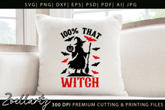 Spooky Witch SVG Cut File Funny Halloween T-shirt Mug Design Product Image 6