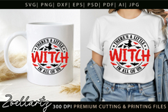 Spooky Witch SVG Cut File Funny Halloween T-shirt Mug Design Product Image 7