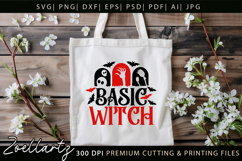 Spooky Witch SVG Cut File Funny Halloween T-shirt Mug Design Product Image 5