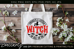 Spooky Witch SVG Cut File Funny Halloween T-shirt Mug Design Product Image 5