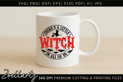 Spooky Witch SVG Cut File Funny Halloween T-shirt Mug Design Product Image 3