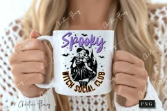 Spooky Witch Social Club PNG | Halloween PNG Product Image 2