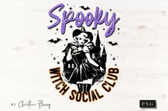 Spooky Witch Social Club PNG | Halloween PNG Product Image 4
