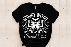 Spooky Witch Social Club PNG, Coquette Halloween Png Product Image 5