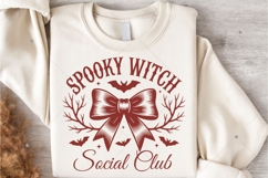 Spooky Witch Social Club PNG, Coquette Halloween Png Product Image 6