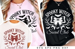 Spooky Witch Social Club PNG, Coquette Halloween Png Product Image 2