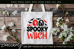 Spooky Witch SVG for Cricut Halloween T-shirt Mug Design Product Image 7