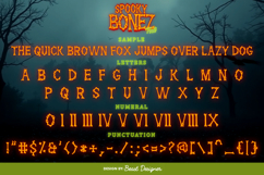 SpookyBonez Halloween Font Creepy Bone Letters for Horror Product Image 2