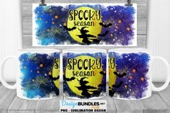 Spooky Season Halloween Witch Mug Sublimation Design Product Image 1