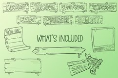 Slimed & Spooky Weekly Planner Pack|12 PNG Sketched Clipart Product Image 2