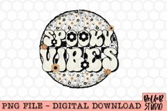 Spooky Vibes Retro Ghosts PNG Sublimation Design Product Image 2