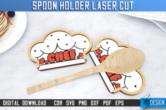 Spoon Holder Laser Cut|Chef&#039;s Hat Shape |Kitchen Accessories Product Image 1