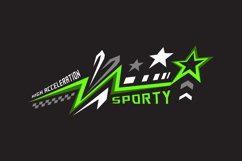 Sport abstract decal sticker sport wrap art graphic Product Image 2