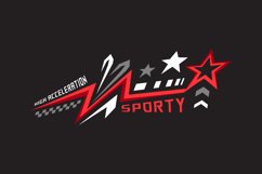 Sport abstract decal sticker sport wrap art vector Product Image 1