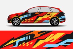 Sport car decal wrap abstract stripe design Product Image 2