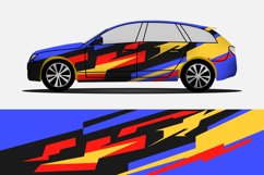 Sport car decal wrap abstract stripe print Product Image 2