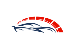 Dynamic Sports Car Silhouette Logo Speed and Performance Product Image 1