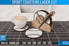 Personalized Sport Coasters Laser Cut Bundle | Sport Coaster Product Image 3