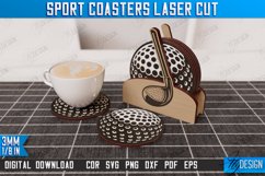Personalized Sport Coaster | Sport Fans | Stand for Coasters Product Image 1