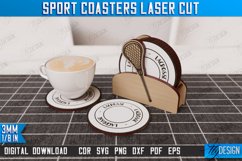 Personalized Sport Coaster | Sport Fans | Stand for Coasters Product Image 1