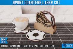 Personalized Sport Coaster | Sport Fans | Stand for Coasters Product Image 1