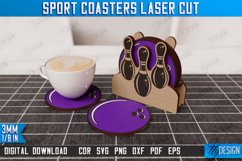 Personalized Sport Coaster | Sport Fans | Stand for Coasters Product Image 1
