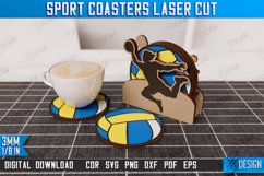 Personalized Sport Coasters Laser Cut Bundle | Sport Coaster Product Image 10