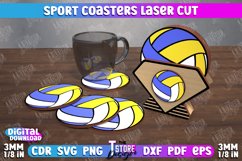 Personalized Sport Coaster | Sport Fans | Stand for Coasters Product Image 1