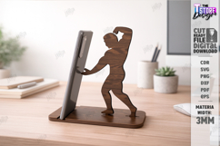 Sport Phone Stand Laser Cut | Gym and Dance | Phone Holder Product Image 1