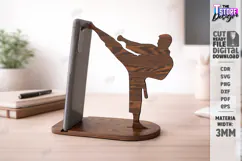 Sport Phone Stand Laser Cut | Gym and Dance | Phone Holder Product Image 1