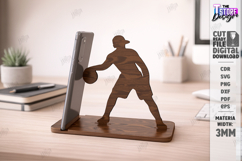 Sport Phone Stand Laser Cut | Gym and Dance | Phone Holder Product Image 1
