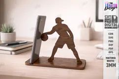 Sport Phone Stand Laser Cut | Gym and Dance | Phone Holder Product Image 1
