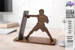 Sport Phone Stand Laser Cut | Gym and Dance | Phone Holder Product Image 1