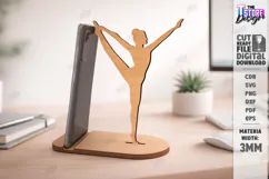 Sport Phone Stand Laser Cut | Gym and Dance | Phone Holder Product Image 1